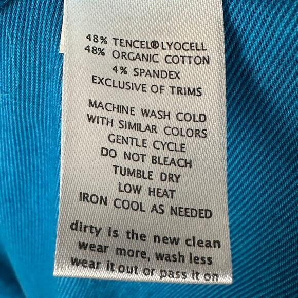 Toad And Co Dress Womens Large Blue Aztec Short Sleeve Outdoor Nature Hiking - Picture 5 of 12